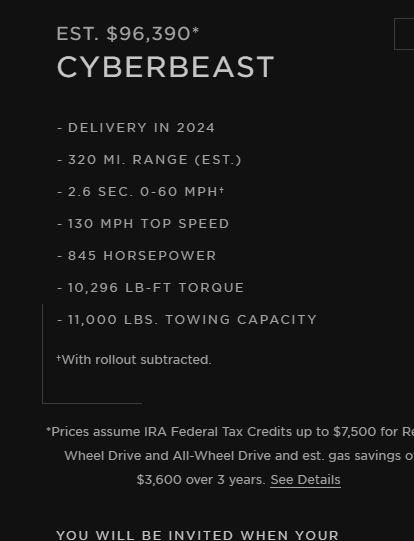 Tesla Cybertruck Actual Details (Estimates)